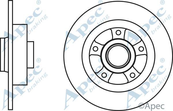 APEC BRAKING Тормозной диск DSK2821